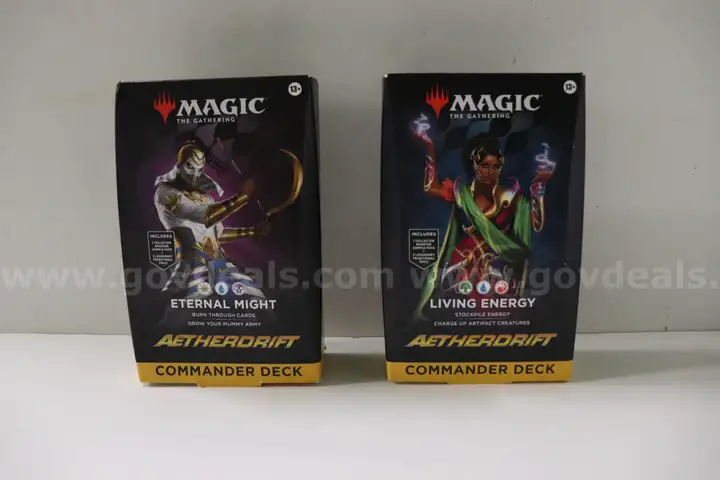 2 Boxes of Magic the Gathering Commander Decks