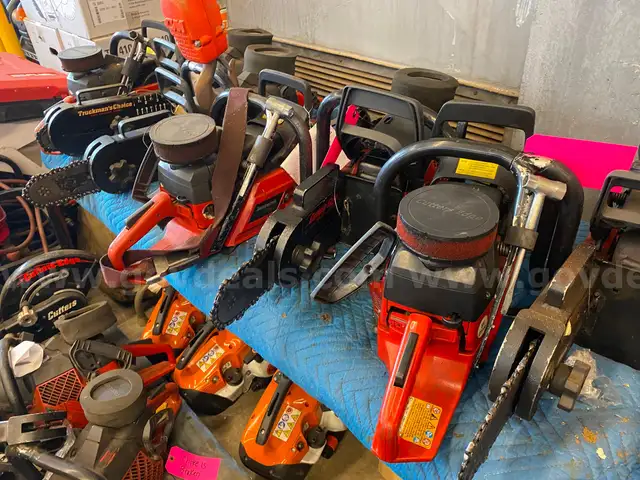 A Lot of Fire Rescue Saws