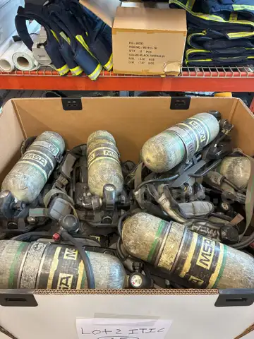 Lot of 25 MSA G1 SCBAs w/ Integrated TIC Configuration
