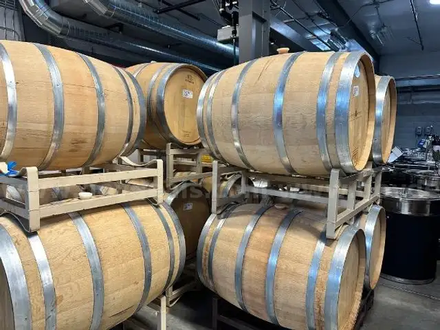 Oak Barrels, 60 gallon (23 QTY.) and 15 gallon (4 QTY.) for other uses than wine aging