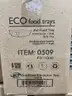 LOT SALE: ECO Food Trays 1/2 lb. 14 boxes, unopened (1000 qty. /box)