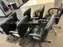 Executive Conference Chair, High Back, Leather Seat - Lot of 7 pieces