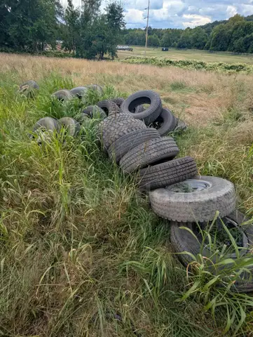 lot of new and used tires