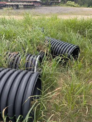 ADS dual wall N-12 pipe cut-offs