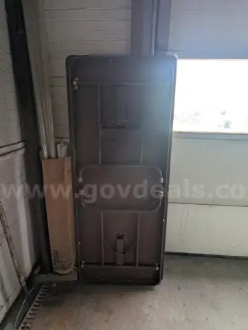 6' wood top folding table