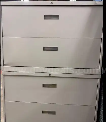 Metal Shelves and File Cabinets