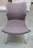 Lot of Purple Patterned Office Chairs