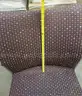 Lot of Purple Patterned Office Chairs