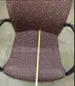 Lot of Purple Patterned Office Chairs