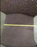 Lot of Purple Patterned Office Chairs