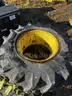 2 Tractor Tires on Steel Wheels