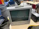 Sylvania TV with DVD and VHS and Table