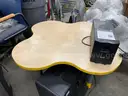 Sylvania TV with DVD and VHS and Table