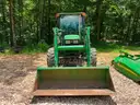 2004 John Deere 5420 Tractor with 541 Front Bucket Attachment