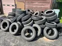 Lot of used tires