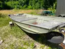 1985 Monark Aluminum Boat with Holsc Trailer