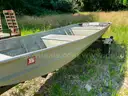 1985 Monark Aluminum Boat with Holsc Trailer