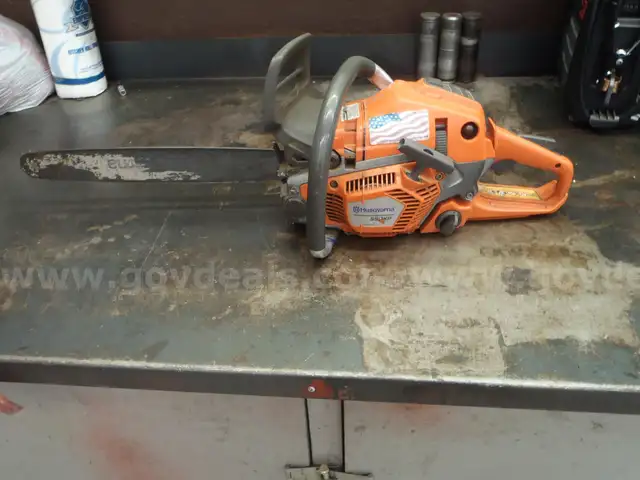 Husqvarna chainsaw with a Stihl chainsaw