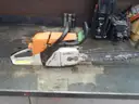 Husqvarna chainsaw with a Stihl chainsaw