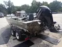 2006 8ft wide 20.6ft long Lowe Roughneck Boat