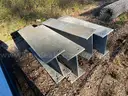 One lot of 4 steel I-Beams