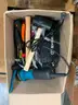 5 Boxes of Tools, 1 Box of Swiss Army Knives, and 1 Box of Butter Knives