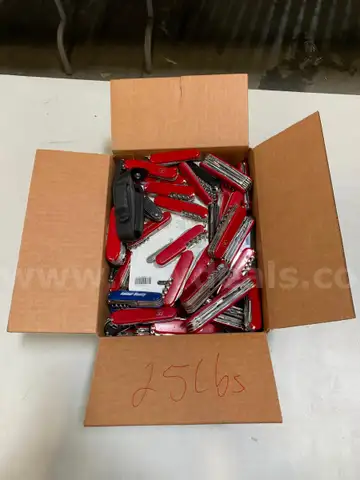 Box of Swiss Army Knives