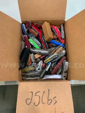Box of Swiss Army Knives