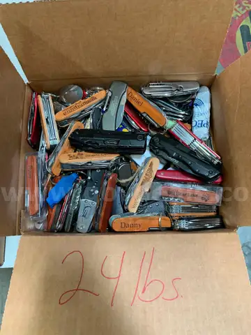 Box of Swiss Army Knives
