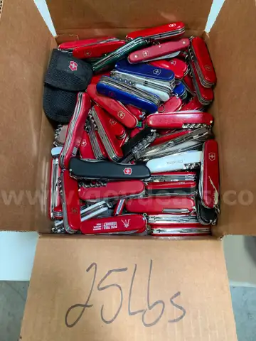 Box of Swiss Army Knives
