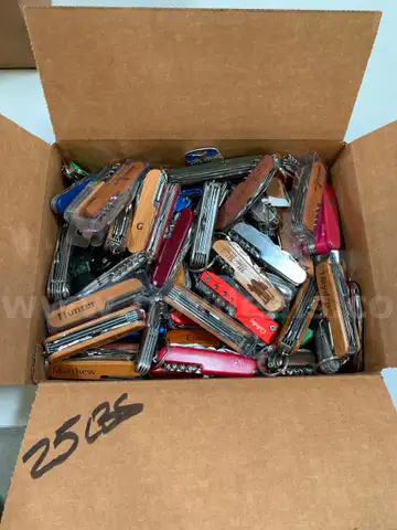 Box of Swiss Army Knives