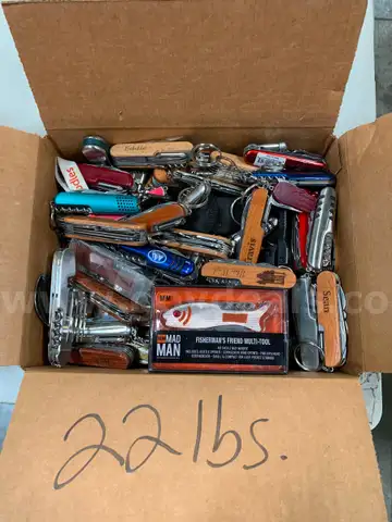 Box of Swiss Army Knives