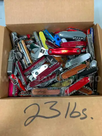 Box of Swiss Army Knives