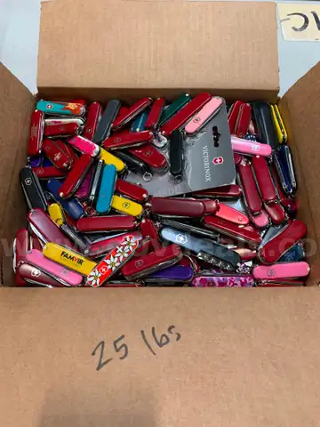 Box of Swiss Army Knives