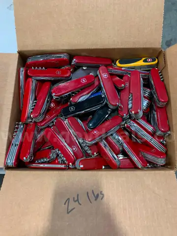 Box of Swiss Army Knives