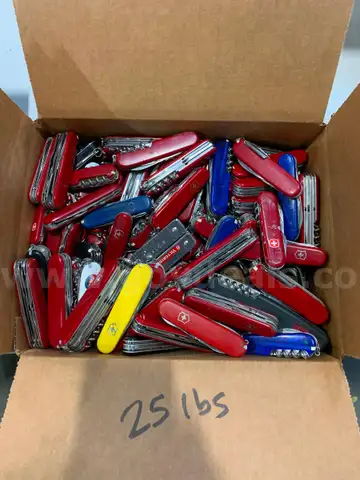 Box of Swiss Army Knives
