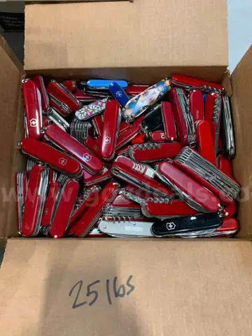 Box of Swiss Army Knives