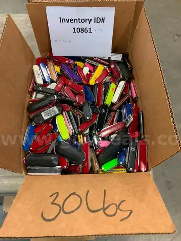 Box of Swiss Army Knives