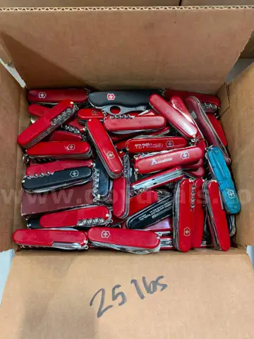 Box of Swiss Army Knives