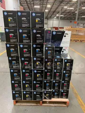 *** Pallet of HP Toner Cartridges (Assorted Varieties) MSRP Value $20,982.06 ***