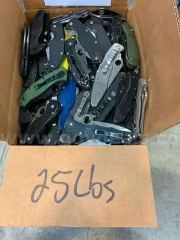 Box of Spyderco Knives