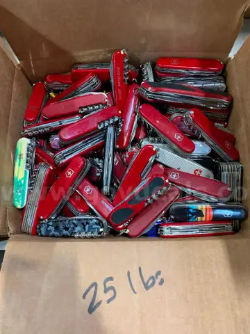 Box of Swiss Army Knives