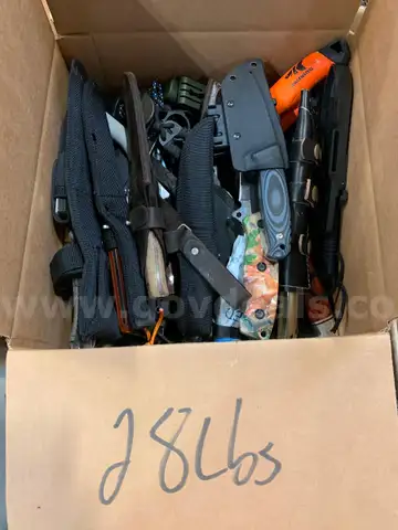 Box of Hunting Knives