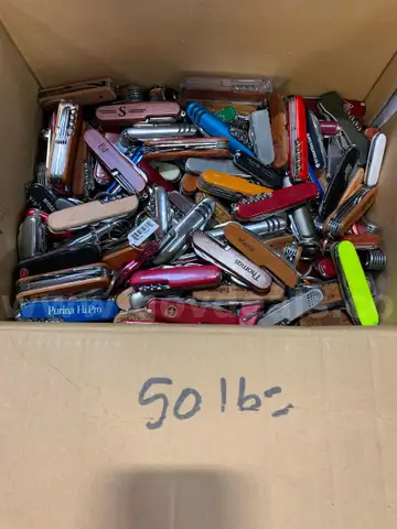 Box of Swiss Army Knives