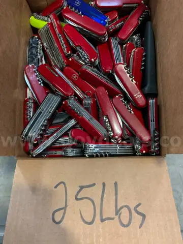 Box of Swiss Army Knives