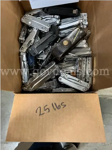 Box of Leatherman Multi-Tools