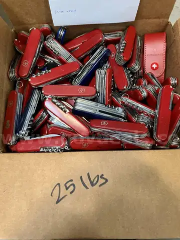 Box of Swiss Army Knives