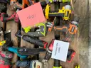 Pallet of Miscellaneous Battery Operated Drills and other Tools