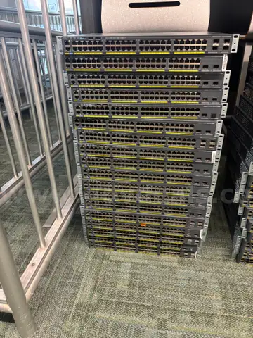 Lot of 18 Cisco 2960-X 48 port switches (no power cords included)