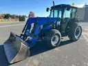 NEW HOLLAND TN70DA TRACTOR WITH LOADER